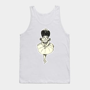 Black classical ballerina girl giving applause Tank Top